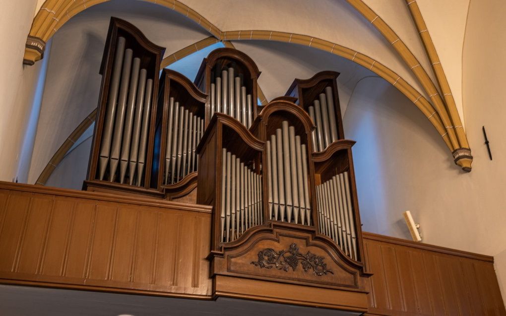 Het orgel in de Dorpskerk van Opheusden. beeld Jan-Willem van Braak