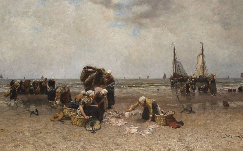 Thuiskomst van de vissersvloot, Bernard Blommers (1845-1914). beeld Particuliere collectie Nederland