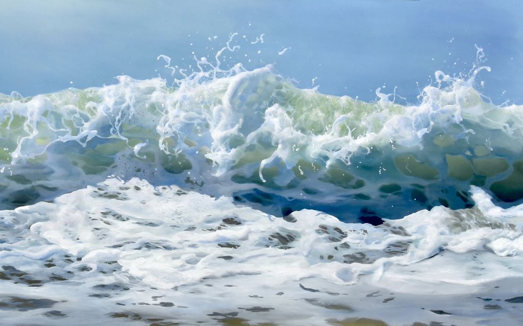 ”Splashing waves” (2023), Gelos Michailidis. beeld Gelos