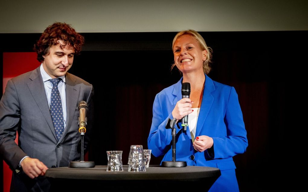 Klaver (GL) en Kuiken (PvdA). beeld ANP, Robin Utrecht​