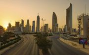 Verlaten straten in Koeweit-stad. beeld EPA, Noufal Ibrahim