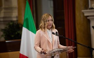 De Italiaanse premier Giorgia Meloni. beeld EPA, Max Cavallari