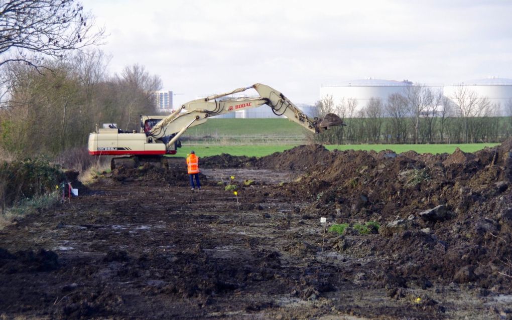 De locatie tussen de Vlissingse Buitenhaven en Ritthem waar eerst een marinierskazerne zou worden gebouw. Als compensatie werd Zeeland een justitieel complex in het vooruitzicht gesteld. beeld Van Scheyen Fotografie