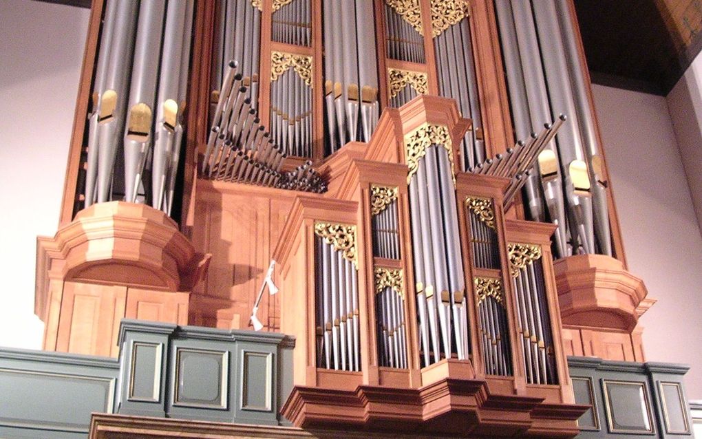 Het Metzlerorgel in de Grote Kerk in Den Haag. Foto Pieter Baak