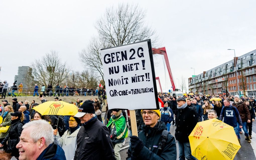 „Allerlei manifesten, protestuitingen, demonstraties en verzetsacties geven stem aan gevoelens van onbehagen en ontevredenheid.” beeld ANP, Marco de Swart