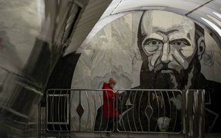 Metrostation Dostoyevskaya. beeld EPA, SERGEI ILNITSKY