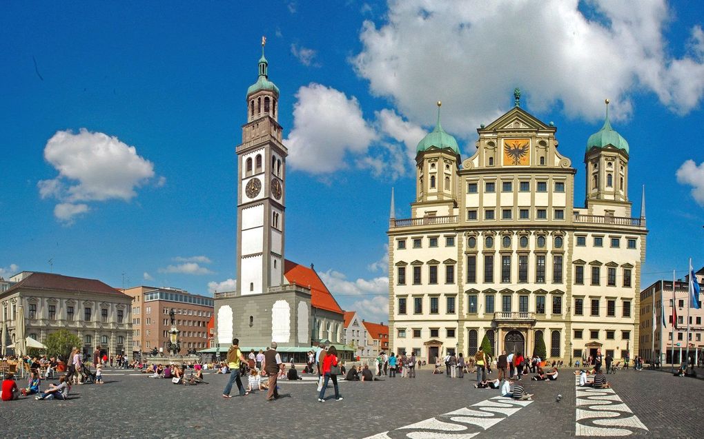 Marktplein in Augsburg. beeld Wikimedia, Guido Radig