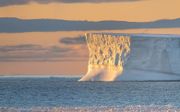IJsbergen bij Antarctica. Er ligt recordweinig zee-ijs voor de tijd van het jaar rond de Zuidpool.   beeld iStock
