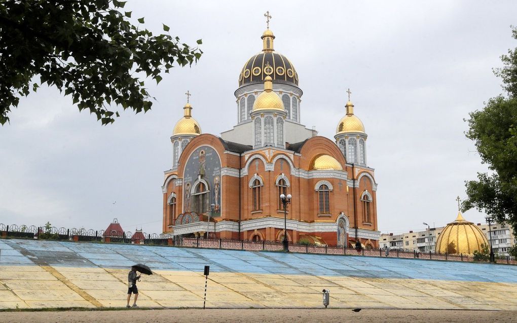 Kerk in Kiev. beeld EPA, Sergey Dolzhenko