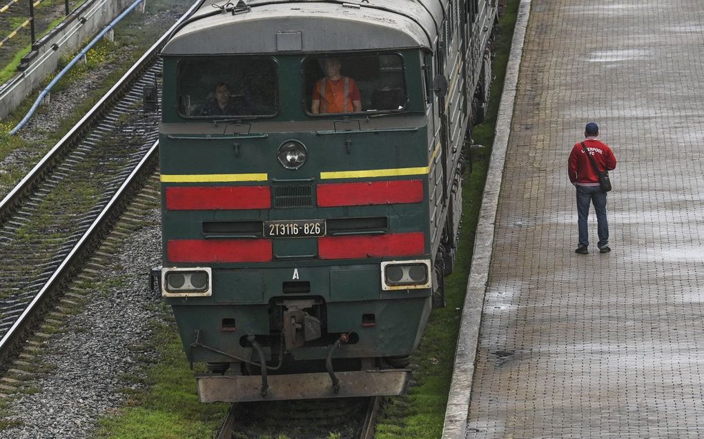 Trein op een Russisch station. Archiefbeeld AFP, Juan BARRETO