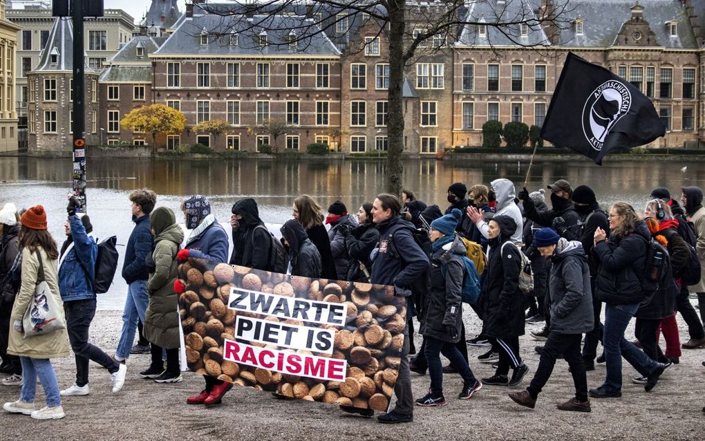 „Volgens woke is er maar één waarheid: die van de onderdrukte partij. Daarom is Zwarte Piet fout.” beeld ANP, Ramon van Flymen