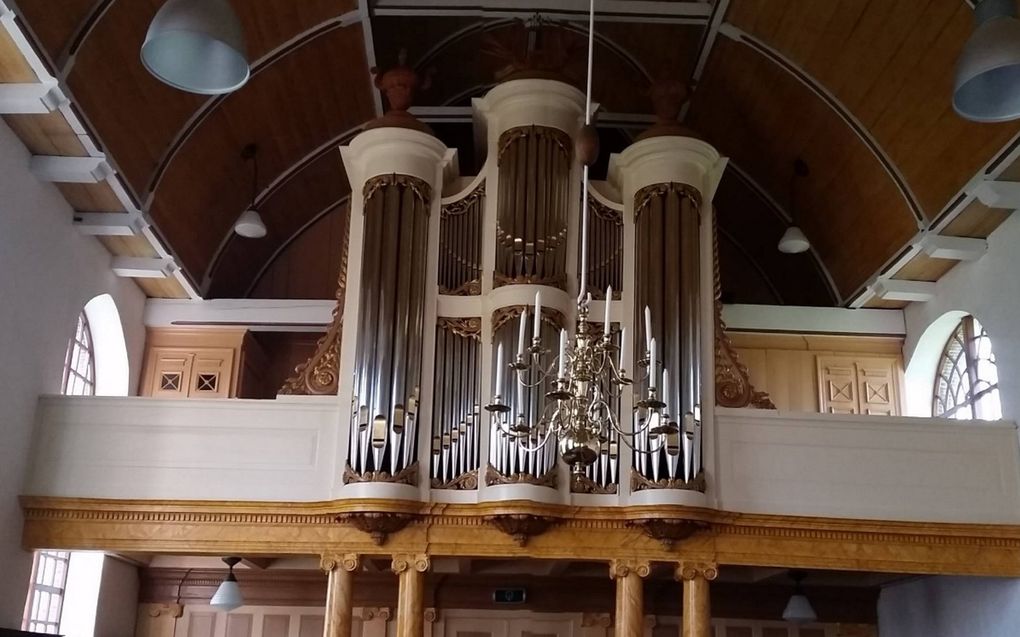 Het Van Damorgel in de Bordenakerk van Vrouwenparochie. beeld via bordenakerk.nl