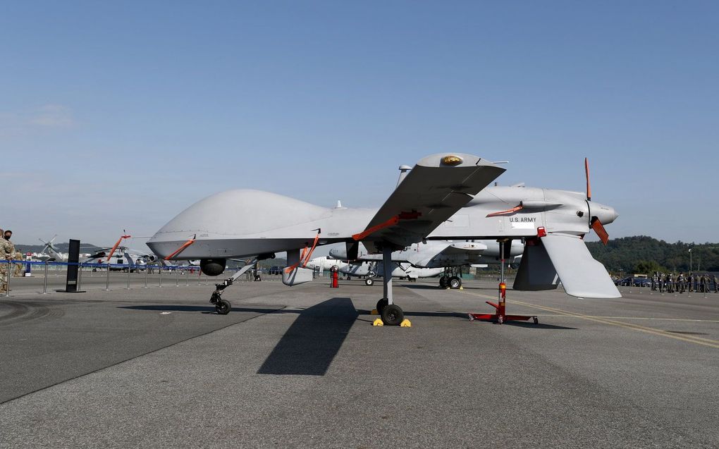 De MQ-1C Gray Eagle. beeld EPA, JEON HEON-KYUN