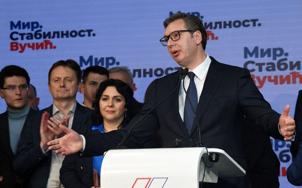 Aleksandar Vucic. beeld AFP, Elvis Barukcic