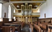 Het Van Dam-orgel in het Friese Vrouwenparochie. beeld Marchje Andringa