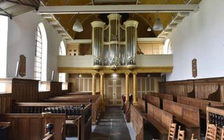 Het Van Dam-orgel in het Friese Vrouwenparochie. beeld Marchje Andringa