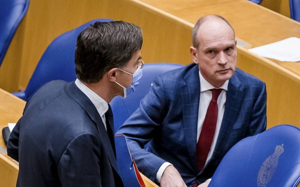 VVD-voorman Rutte en zijn ChristenUnie-collega Rutte. beeld ANP, Bart Maat