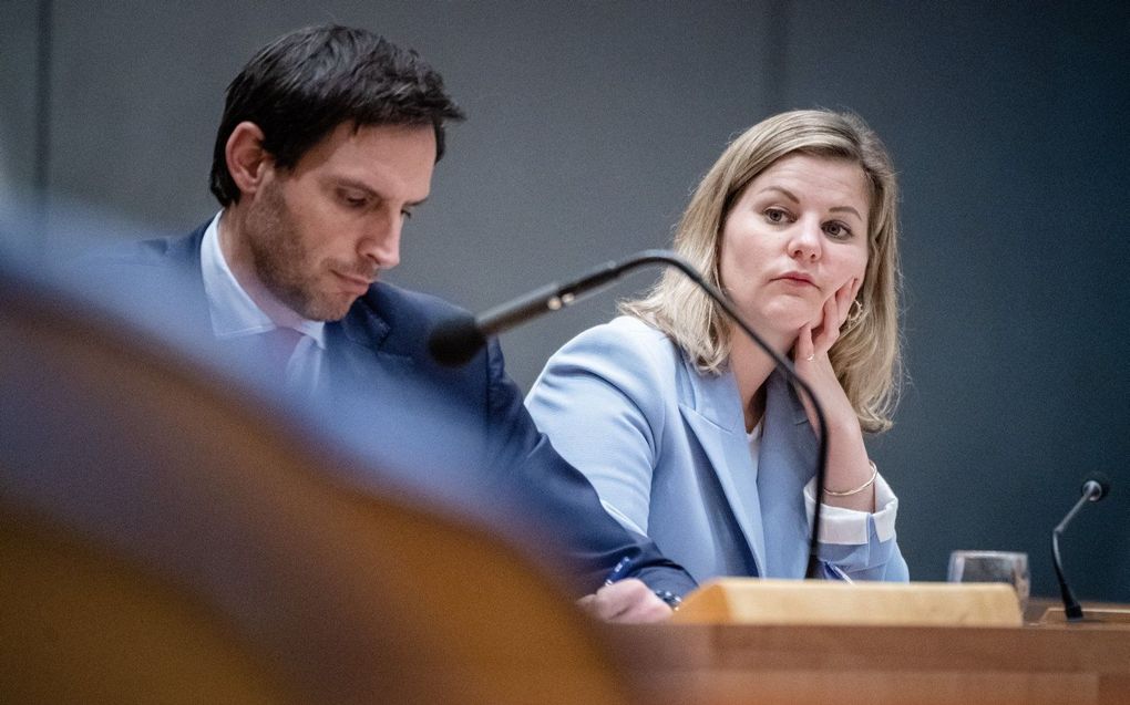 De ministers Wopke Hoekstra (Buitenlandse Zaken) en Liesje Schreinemacher (Buitenlandse Handel en Ontwikkelingssamenwerking)