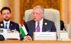 De Jordaanse koning in november tijdens een bijeenkomst van Arabische leiders over de situatie in de Gazastrook. beeld Saudi Press Agency