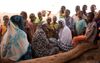 Groep ontheemden in Burkina Faso. beeld RD, Leendert de Bruin