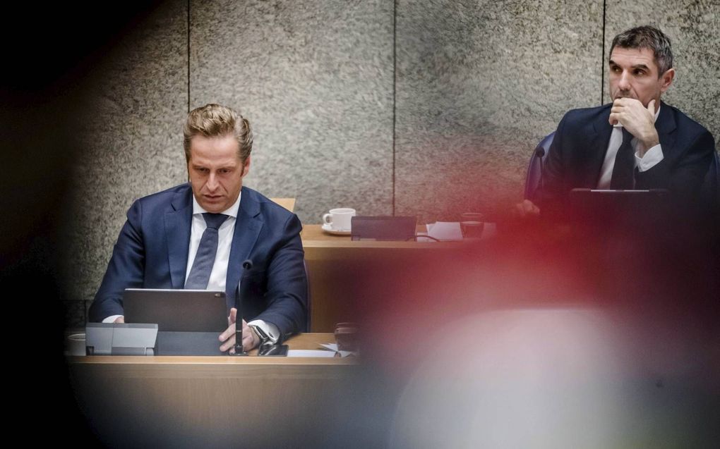 Staatssecretaris Paul Blokhuis in de Tweede Kamer.  beeld ANP, Bart Maat