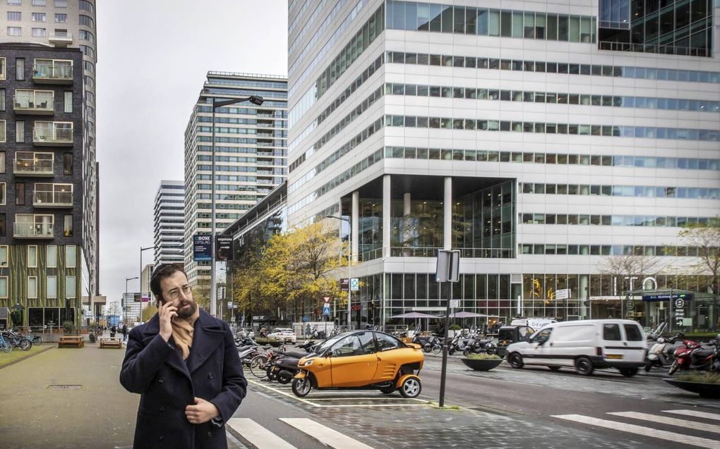 In acht jaar tijd werd rabbijn Yanki Jacobs in Joods Amsterdam een begrip. beeld RD, Henk Visscher