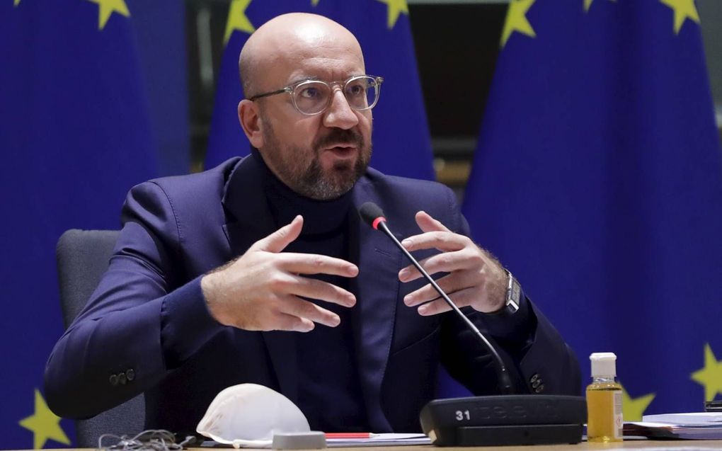 De voorzitter van de Europese Raad, Charles Michel, riep in november op om een Europees instituut op te zetten om imams op te leiden. beeld EPA, Olivier Hoslet