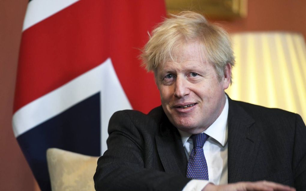 De Britse premier Boris Johnson. beeld EPA, Andy Rain