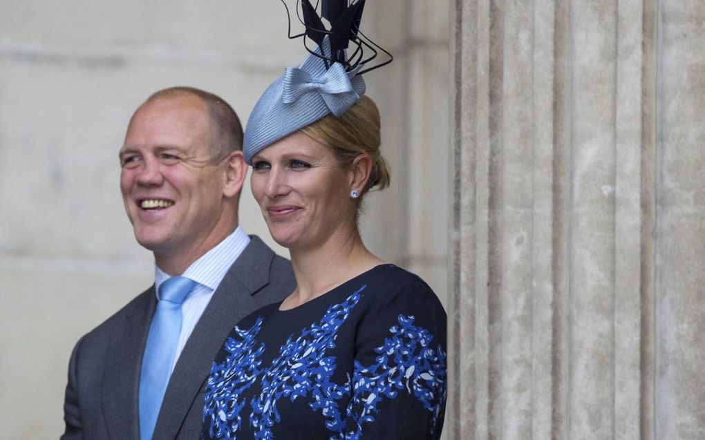 Zara en Mike Tindall. beeld EPA, Owen Cooban