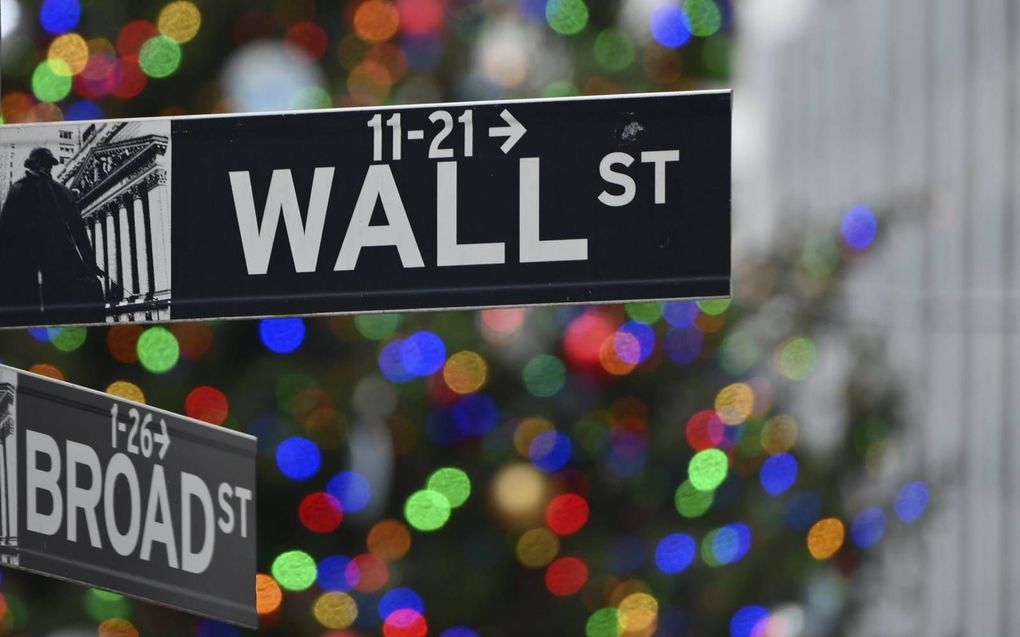 Wall Street brak deze week records. beeld AFP, Angela Weiss