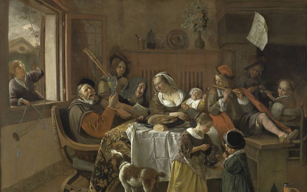 Een huishouden van Jan Steen. beeld Rijksmuseum Amsterdam