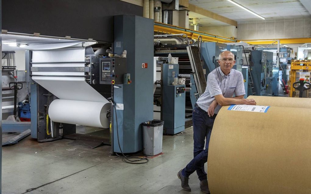 Uitgever Pieter de Boer, een van de initiatiefnemers van de Maand van de Bijbel.  beeld Peter Beemsterboer