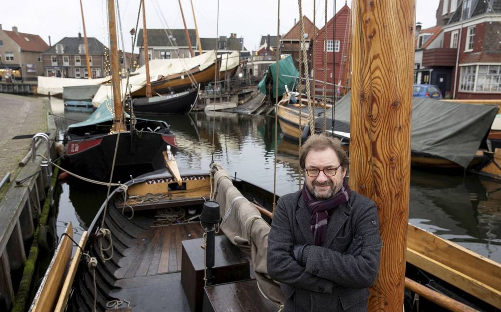 Arie Kok geeft „oerverhalen van Nederland” door, „over hoe wij als land ontstaan zijn en hoe de overwinningen op het water ons karakter hebben gevormd.” beeld RD, Anton Dommerholt