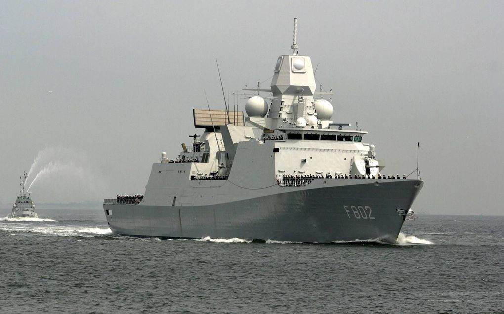 Zr.Ms. De Zeven Provinciën is samen met drie andere schepen uit de vaart genomen, nadat corona aan boord is geconstateerd. beeld ANP