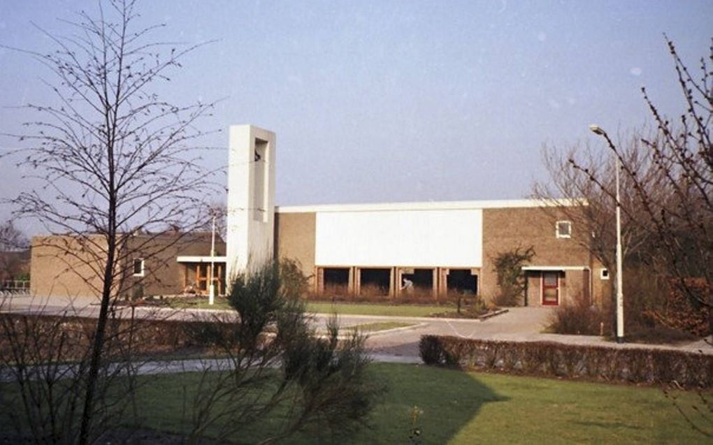 Het kerkgebouw in Doezum. beeld Reliwiki