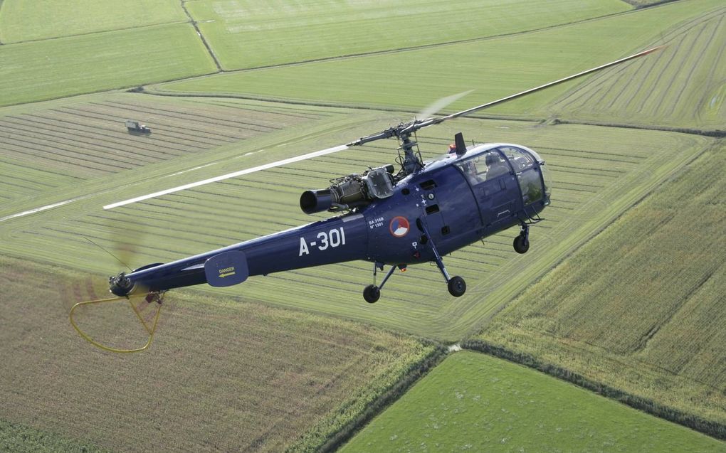 De A-301, de koninklijke helikopter met zijn glazen koepel, is nu een pronkstuk van het Alouette Museum Barneveld.  beeld museum