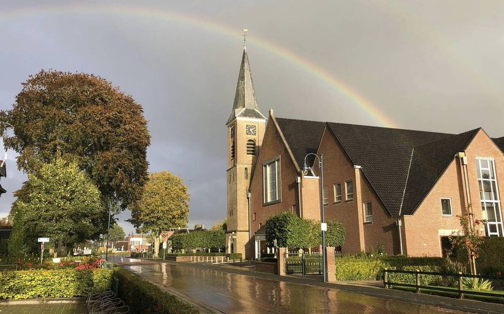 Het kerkgebouw van de hersteld hervormde gemeente (hhg) in Staphorst. beeld hhg Staphorst