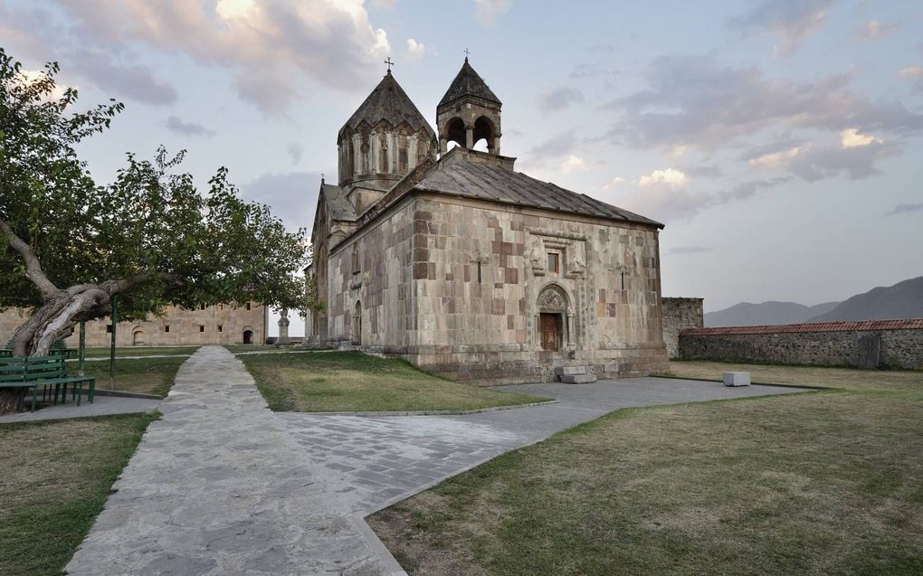 Klooster van Gandzasar, in het nu door Azerbeidzjan bestuurde deel van Nagorno-Karabach. beeld Getty Images