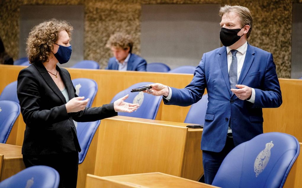 „CDA en SP staan, door respectievelijk Pieter Omtzigt en Renske Leijten, aan de basis van een vernietigend rapport over het toeslagenschandaal, waardoor het kabinet-Rutte III is afgetreden.” beeld ANP, Bart Maat