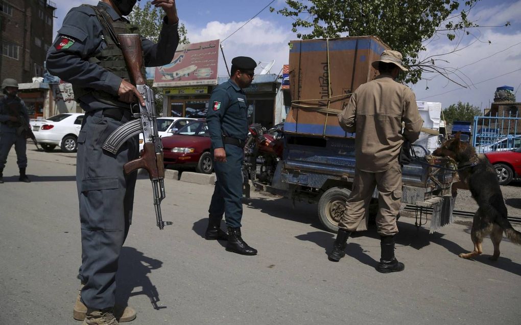 Grimmig straatbeeld in Kabul.  beeld AFP, Zakeria Hashimi