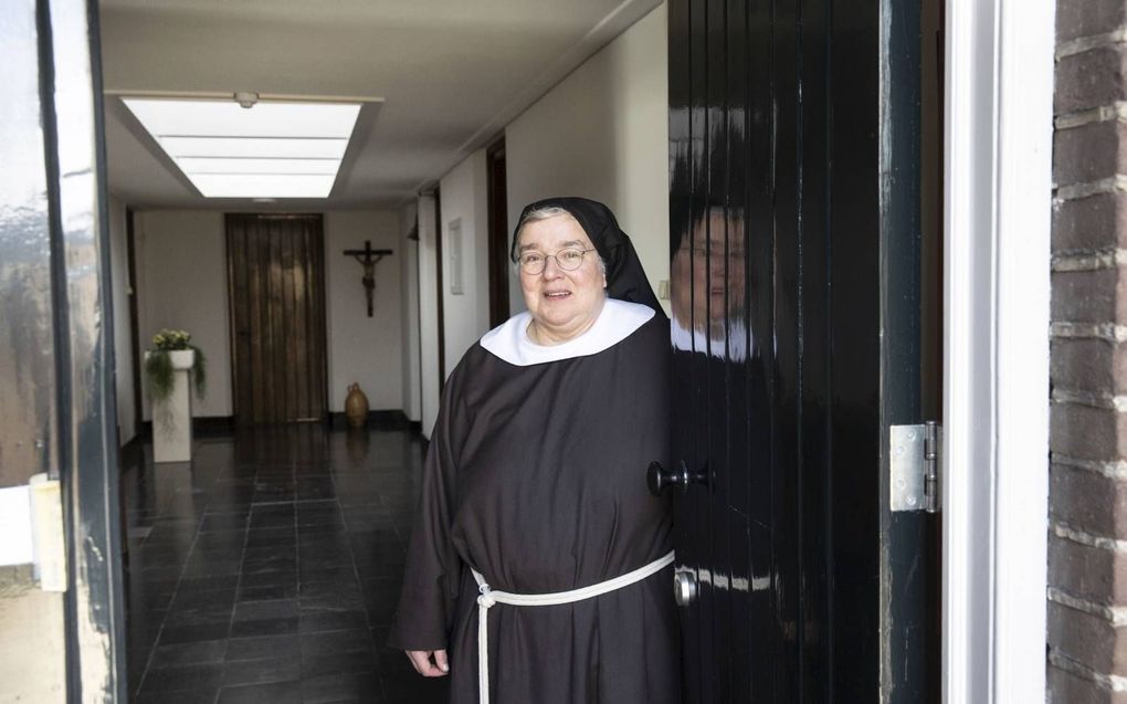 Abdis zuster Angela van het clarissenklooster in Megen. beeld RD, Anton Dommerholt