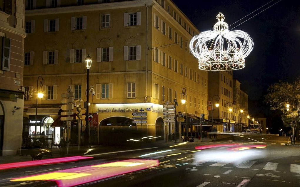 Keizerlijke kroon in Ajaccio, Corsica, de geboorteplaats van Napoleon. beeld AFP, Pascal Pochard-Casabianca