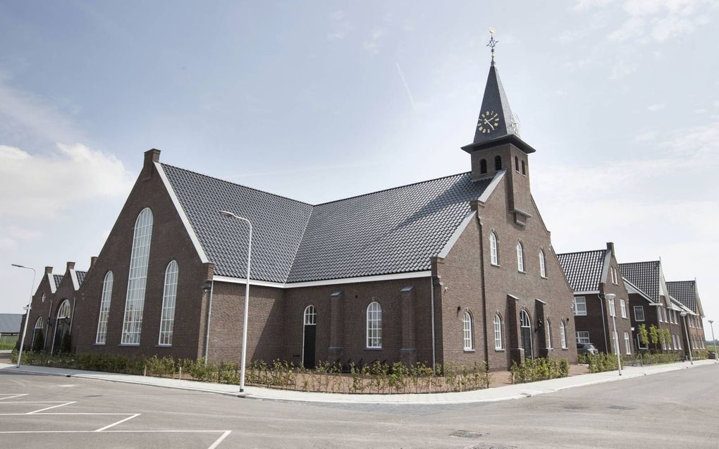 De nieuw gebouwde hersteld hervormde kerk in Driebruggen. beeld RD, Anton Dommerholt