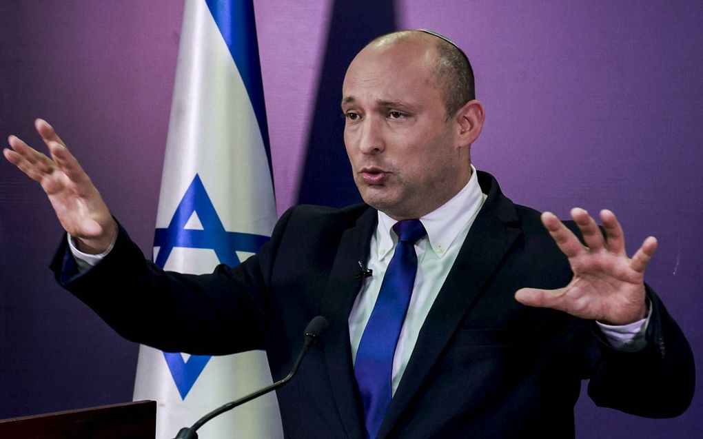 De nieuwe Israëlische premier Naftali Bennett treedt zondag voor een beoogde periode van twee jaar aan. beeld EPA, Menahem Kahana