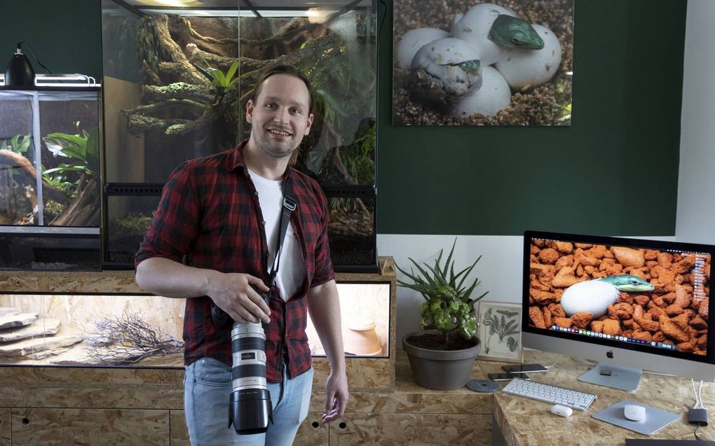 De interesse voor dieren, met name voor hagedissen, groeide bij natuurfotograaf Jonne Seijdel al op jonge leeftijd.  beeld RD, Anton Dommerholt