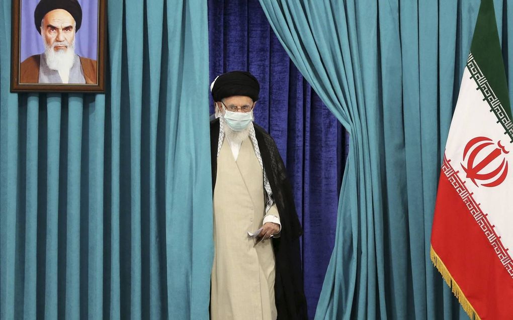 Khamenei heeft absoluut gezag in Iran. beeld AFP, Atta Kenare