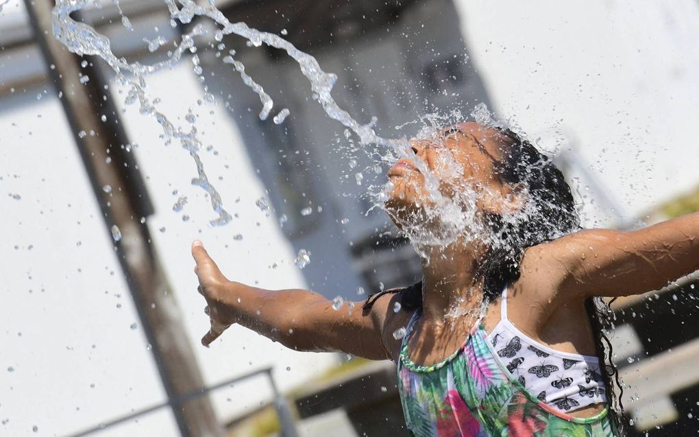 Verkoeling in Richmond, British Columbia. beeld AFP, Don MacKinnon