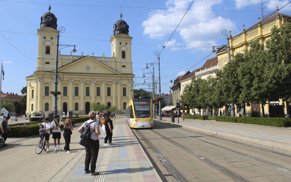 De Grote Gereformeerde Kerk in de Hongaarse stad Debrecen. beeld RD