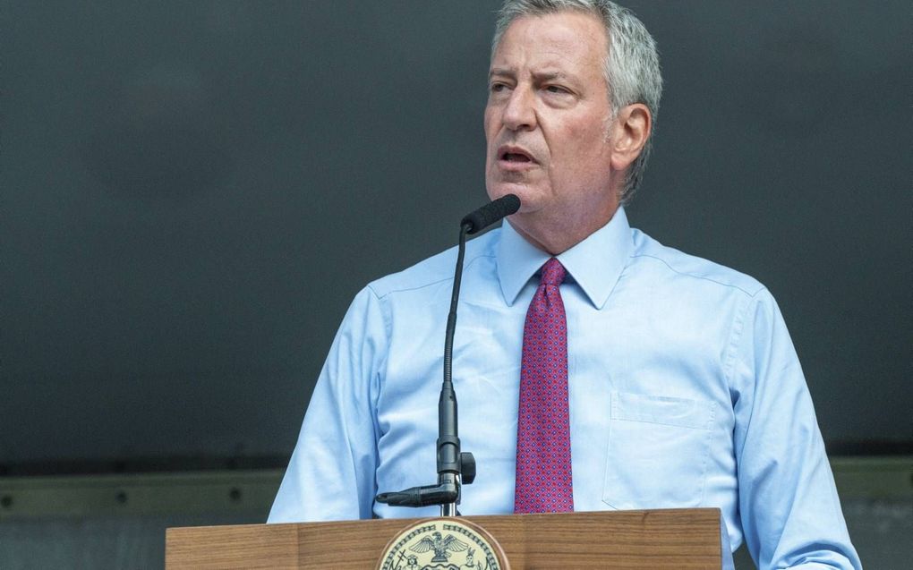 Burgemeester Bill de Blasio van New York. beeld AFP, David Dee Delgado