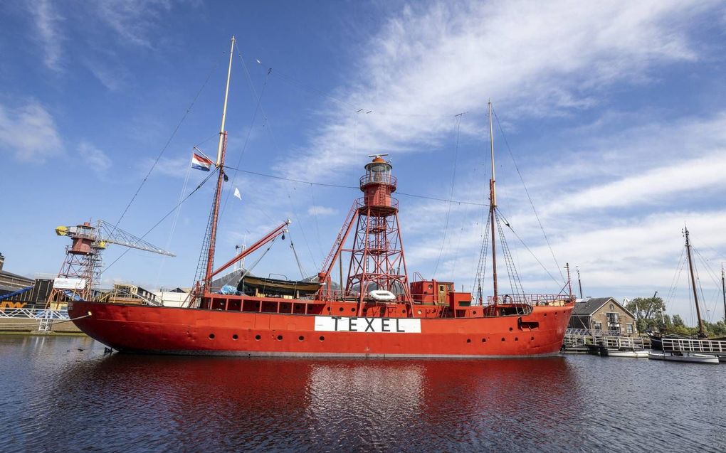 Het Lichtschip Texel ligt in de haven van Den Helder. beeld RD, Henk Visscher